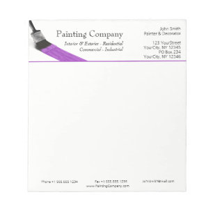 Bloco De Notas Pincel Pintor Service Company Brussel