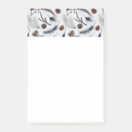 Bloco De Notas Pine Cones & Pine Agulha Padrão de inverno