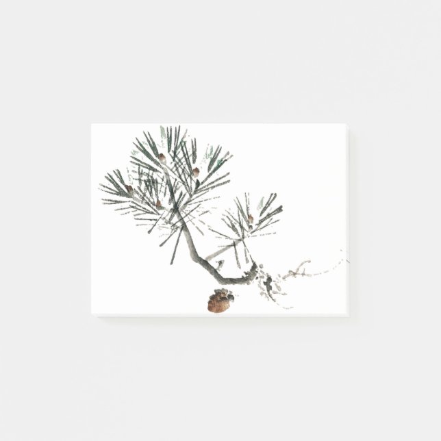 Bloco De Notas Pine d'água natal (Frente)