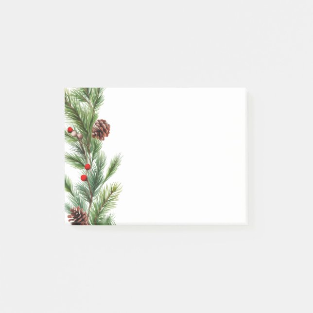 Bloco De Notas Pine Garland Post-it-Notes (Frente)