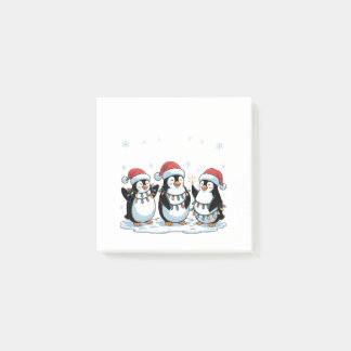 Bloco De Notas Pinguim Bonito Vestindo o sobrenome do Pinguim do