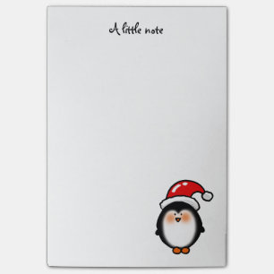 Bloco De Notas Pinguim do inverno do Natal - Feliz Natal
