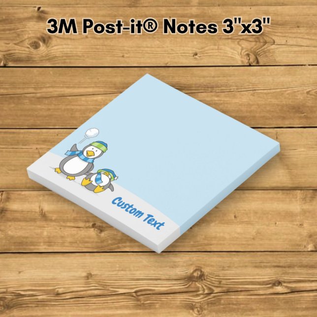 Bloco De Notas Pinguins com Bolas de Neve (Criador carregado)