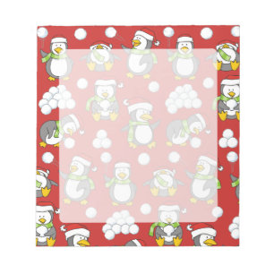 Bloco De Notas Pinguins de Natal