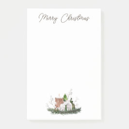 Bloco De Notas Pinheiro de velas do bebê natalino