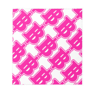 Bloco De Notas PINK BAHT SGN ฿ Moeda Moeda Tailandesa ฿
