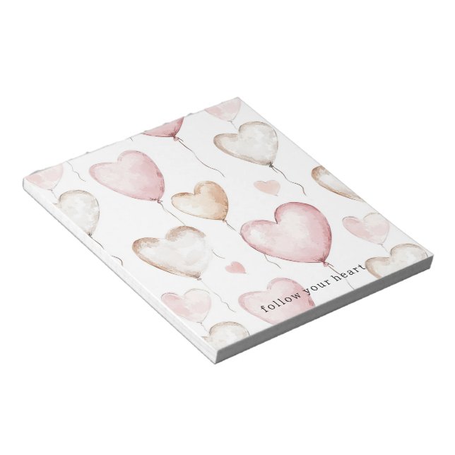 Bloco De Notas Pink Cream Hearts (Inclinado)