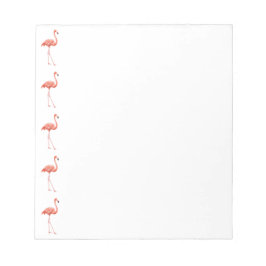 Bloco De Notas Pink Flamingo Patterno Feminino