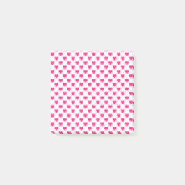 Bloco De Notas Pink Heart Valentine's Day Gift, Heart Pattern