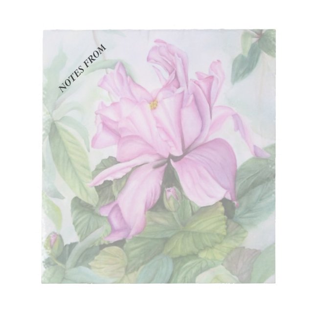 BLOCO DE NOTAS PINK ORCHID TROPICAL ORCHID PERSONALIZÁVEL PAD (Frente)