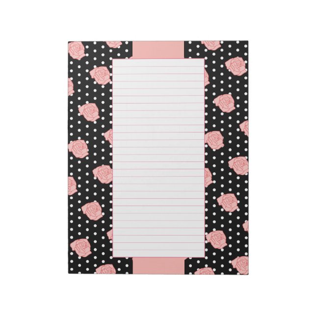Bloco De Notas Pink Roses Notepad (Invertido)