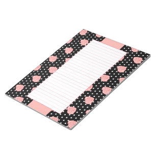 Bloco De Notas Pink Roses Notepad