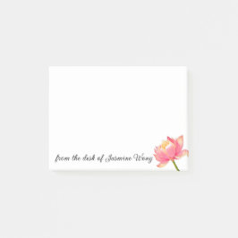 Bloco De Notas Pink Sacred Lotus Personal