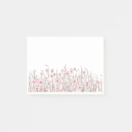 Bloco De Notas Pink Wildflowers