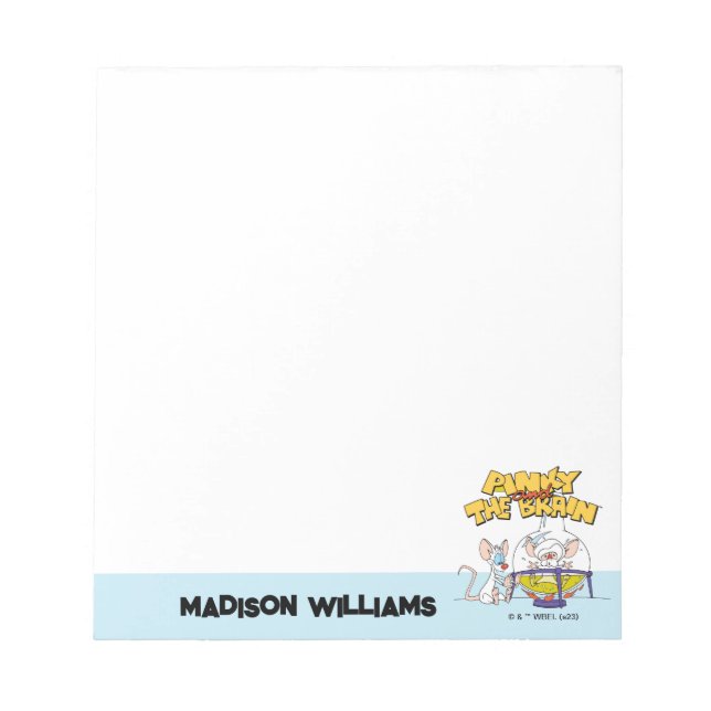 Bloco De Notas Pinky and the Brain | Laboratory Science (Frente)