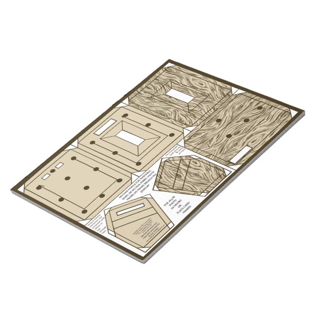 Bloco De Notas pino de ornamentação da placa de fotograma do make (Inclinado)