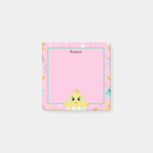 Bloco De Notas Pintinho de Bebê Rosa de Peekaboo