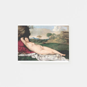 Bloco De Notas Pintor famoso Giorgione Sleeping Venus (1508)