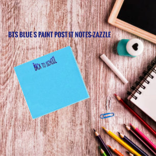 Bloco De Notas Pintor S Azul BTS