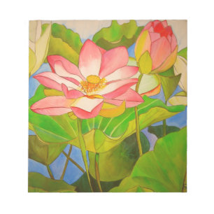 Bloco De Notas Pintura aquosa, rosa lento