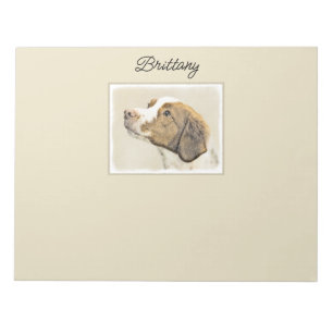 Bloco De Notas Pintura Brittany - Arte Cachorra Original