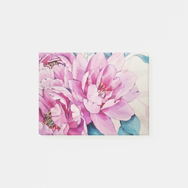 Bloco De Notas Pintura de Arte Floral (Frente)