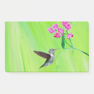 Bloco De Notas Pintura de aves e ervilhas doces
