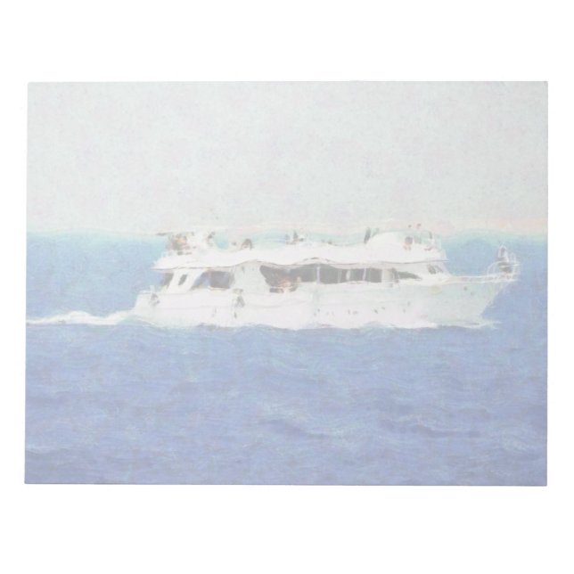 Bloco De Notas Pintura de barcos (Frente)