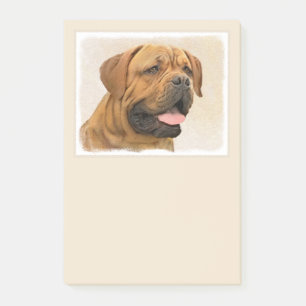 Bloco De Notas Pintura de Cachorro de Bordéus - Arte Cachorra Ori