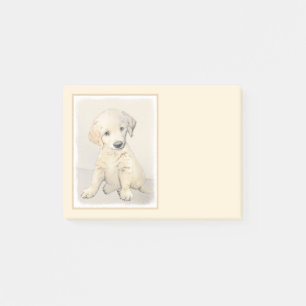 Bloco De Notas Pintura De Cachorro Para Retriever De Ouros - Arte