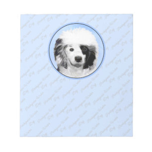 Bloco De Notas Pintura de Cachorro Português - Arte Original de C