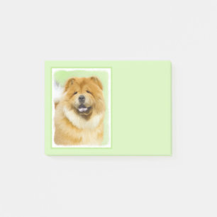Bloco De Notas Pintura De Chow Chow - Arte De Cachorro Original