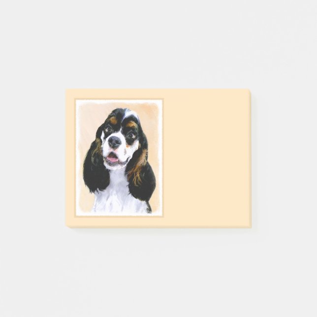 Bloco De Notas Pintura De Cocker Spaniel (Participante) - Arte De (Frente)