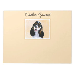 Bloco De Notas Pintura De Cocker Spaniel (Participante) - Arte De