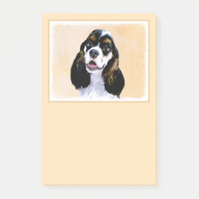 Bloco De Notas Pintura De Cocker Spaniel (Participante) - Arte De (Frente)