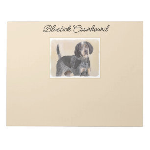 Bloco De Notas Pintura de Connhound Bluetick - Cachorro Original 