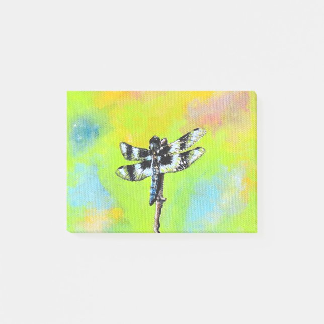 Bloco De Notas Pintura de Dragonfly Shimmering (Frente)