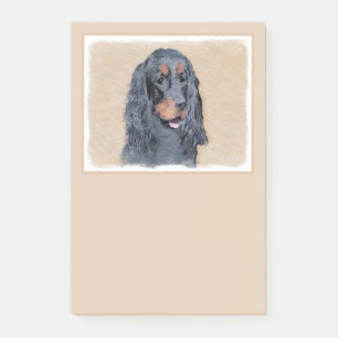 Bloco De Notas Pintura de Gordon Setter - Arte de Cachorro Origin