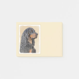 Bloco De Notas Pintura de Gordon Setter - Arte de Cachorro Origin