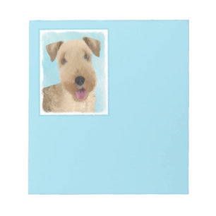 Bloco De Notas Pintura de Lakeland Terrier - Arte de Cachorro Ori