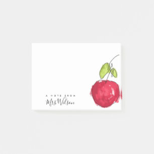 BLOCO DE NOTAS PINTURA DE ÓLEO MODERNA APPLE TIRADO MÃO DO