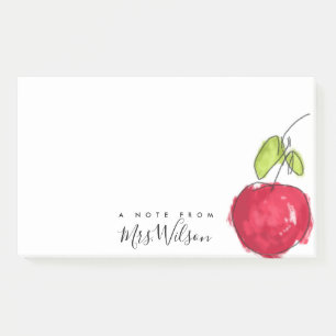BLOCO DE NOTAS PINTURA DE ÓLEO MODERNA APPLE TIRADO MÃO DO