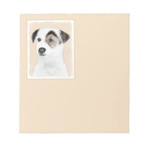 Bloco De Notas Pintura de Parson Jack Russell Terrier - Arte Cani