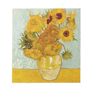 Bloco De Notas Pintura de Vincent Van Gogh Sunflower