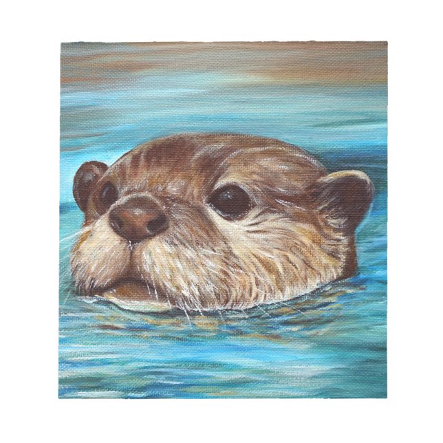 Bloco De Notas Pintura do Rio Otter (Frente)