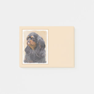 Bloco De Notas Pintura do Spaniel de Brinquedo Inglês Arte Animal
