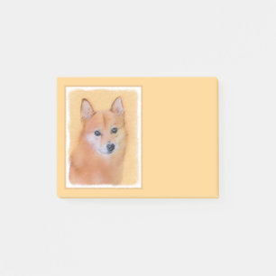 Bloco De Notas Pintura em Spitz Finlandês - Arte Cachorosa Origin