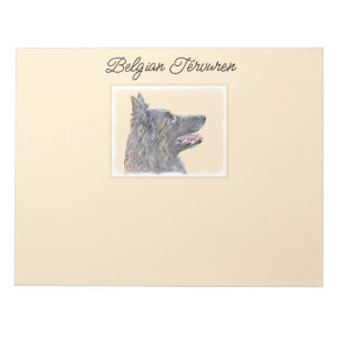 Bloco De Notas Pintura em Tervuren Belga - Arte Cachorra Original