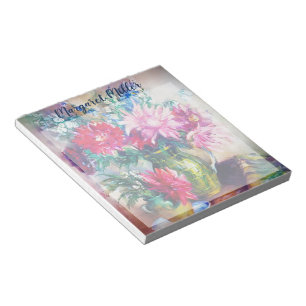 Bloco De Notas Pintura floral personalizada