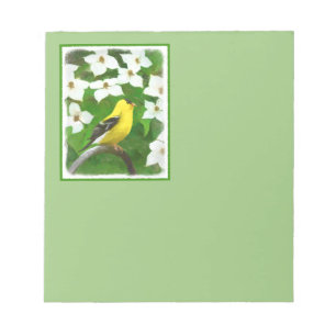 Bloco De Notas Pintura Goldfinch - Arte Cachorra Original